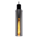 ORLANDO Pendant 3xE27/60W Black/Smoke Glass
