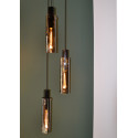 ORLANDO Pendant 3xE27/60W Black/Smoke Glass