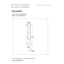 ORLANDO Pendant 3xE27/60W Black/Smoke Glass