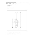 MASSON Pendant  E27/40W Black