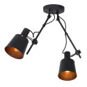 QUINNY Ceiling spot Light 2x E27/40W H 33.5cm Blac