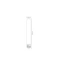 Bulb LED T30 5W 160LM 2200K 20cm Dimmable Grey