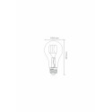 Bulb LED  E27/5W 200LM 2200K Dimmable Smoke