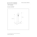 OTTELIEN Table lamp E27/60W H50cm Black