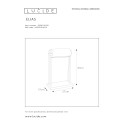 ELIAS Table Lamp E27/60W H45cm Black