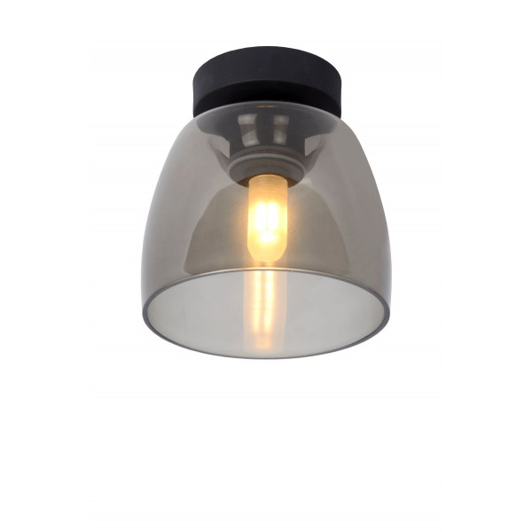 TYLER Ceiling Light 1xG9/33W Black/Smoke Glass