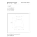 TYLER Ceiling Light 1xG9/33W Gold/Smoke Glass