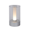 TRIBUN Table lamp Led 3W Silbergrey / Glass