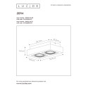ZEFIX Ceiling Spotlight 2x Gu10/12W DTW Black