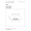ZEFIX Ceiling Spotlight 1x Gu10/12W DTW Black