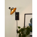 PEPIJN Wall Light 1xE14 Black/Gold