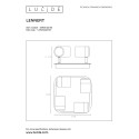 LENNERT - Nástenné svietidlo - 4x5W/GU10 - Čierna