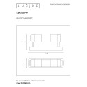 LENNERT - Nástenné svietidlo - 2x5W/GU10 - Čierna