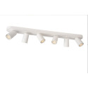 XYRUS - Stropné svietidlo - 6xGU10/5W incl. DTW W14 L84 H12.5cm - Biela (old 23954/30/31)