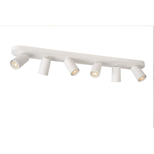 XYRUS - Stropné svietidlo - 6xGU10/5W incl. DTW W14 L84 H12.5cm - Biela (old 23954/30/31)