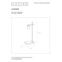 LEANNE - Stolová lampa - E27/40W 
