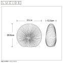 SHELLY - Stolová lampa - E14/25W H26.5cm 