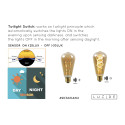 LED Žiarovka - TWLIGHTSWITCH SENSOR ST64 E27/4W 