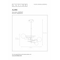 ALARA - Závesné svietidlo - 6x 1.5W G4 - zlatá