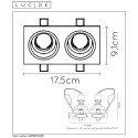 EMBED - Bodové svietidlo - GU10 2x50W 