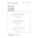 FOCUS - Bodové svietidlo - LED 3xGU10/5W 3000K 8/8/10.5