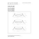 FOCUS - Bodové svietidlo - LED 3xGU10/5W dimm 3000K 