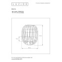 REDA - Stolová lampa - E27/40W H26cm - čierna