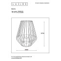 REDA - Stolová lampa - E27/40W H27cm - čierna