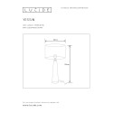YESSIN - Stolová lampa - E27/40W H58cm - čierna