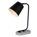 CONA - Stolová lampa - E27/40W H40cm - čierna