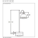DAMIAN - Stolová lampa - GU10/35W H38cm - rust. hnedá