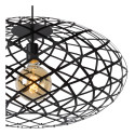 WOLFRAM - Závesné svietidlo - E27 Ø 65cm - čierna