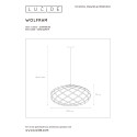 WOLFRAM - Závesné svietidlo - E27 Ø 65cm - čierna