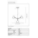 DEVON - Závesná lampa - 3x5W LED - biela