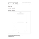 FEDOR - Nástenné svietidlo - E27/40W H23cm 