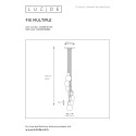FIX MULTIPLE - Závesné svietidlo - 7xE27 / 60W - čierna