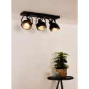 CICLETA - Stropné svietidlo - 3x Gu10/35W - čierna