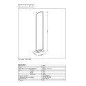 MIKA - Stojaca lampa - LED 2x8W 22/14/114cm - čierna