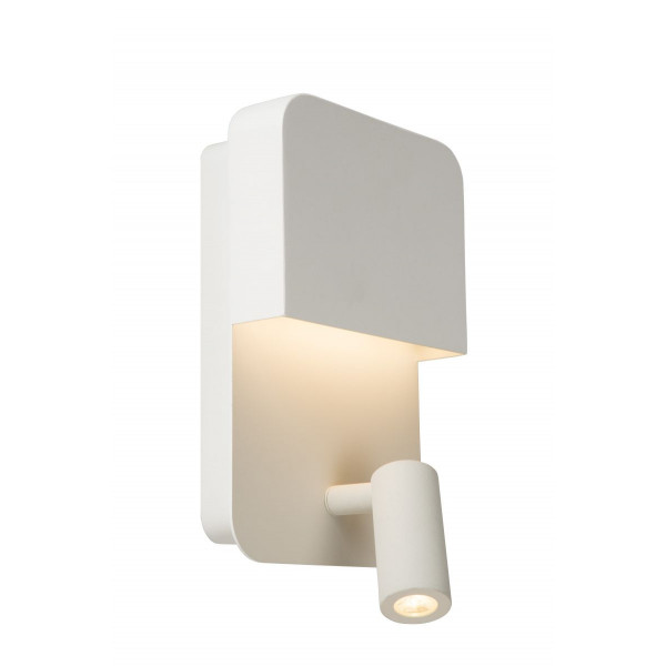 BOXER - Nástenné svietidlo - LED 5W+3W+ USB - biela