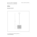 ERYN - Závesné svietidlo - 1x E27/15W Ø20 cm 