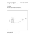 TURBIN - Stolová lampa - LED 5W H13.7 Ø10.6 - šedá