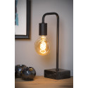 LORIN - Stolová lampa - E27 10/19.3/35cm - čierna
