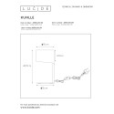 KNULLE - Stolová lampa - E14 H28,5 D15 cm - biela