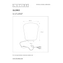 GLORIO - Stolová lampa - E27 Ø45cm H53cm  