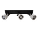 CONCRI-LED - Stropné svietidlo - 3xGU10/5Wincl 320LM 3000K - čierna