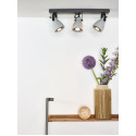 CONCRI-LED - Stropné svietidlo - 3xGU10/5Wincl 320LM 3000K - čierna