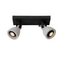 CONCRI-LED - Stropné svietidlo - 2xGU10/5Wincll 320LM 3000K - čierna
