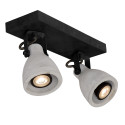 CONCRI-LED - Stropné svietidlo - 2xGU10/5Wincll 320LM 3000K - čierna