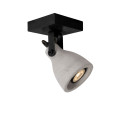 CONCRI-LED - Stropné svietidlo - 1xGU10/5Wincl 320LM 3000K - čierna