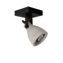 CONCRI-LED - Stropné svietidlo - 1xGU10/5Wincl 320LM 3000K - čierna